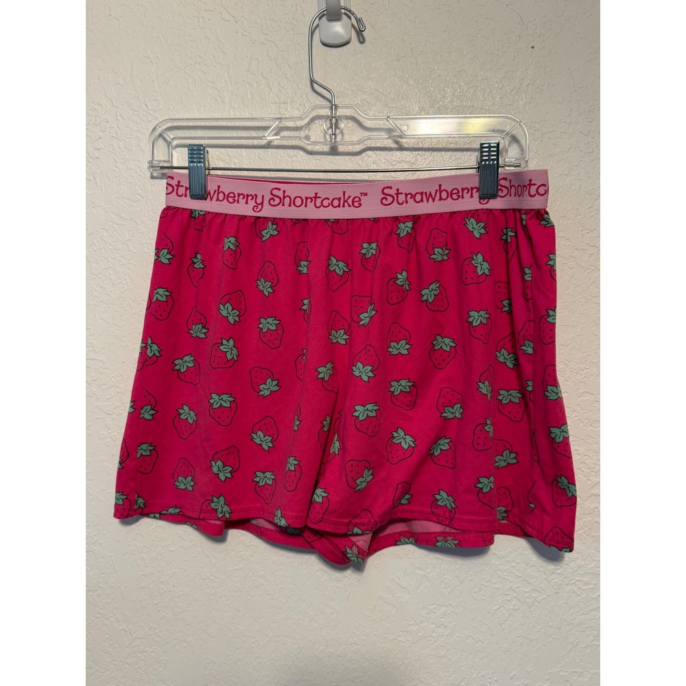 Strawberry Shortcake Pink Strawberry Print Pajama Shorts LZ35910SD Small 4-6